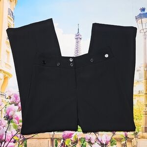 Jenne Maag Black Wide‎ Leg High Waist Pants Size Medium